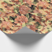 Abstract schattig mooi roze bloemen bloemontwerp cadeaupapier (Hoek)