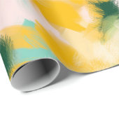 Abstract schilderachtig helder patroon cadeaupapier (Rol Hoek)