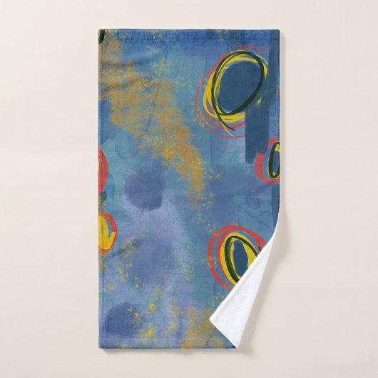 Abstract Schilderachtig Waterverf Handdoek (Handdoek)