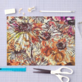 Abstract schilderbloempatroon tissuepapier (Craft)