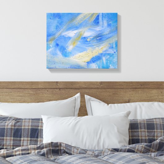 Abstract schilderen 51 "Bliss Canvas Afdruk (Insitu (Slaapkamer))