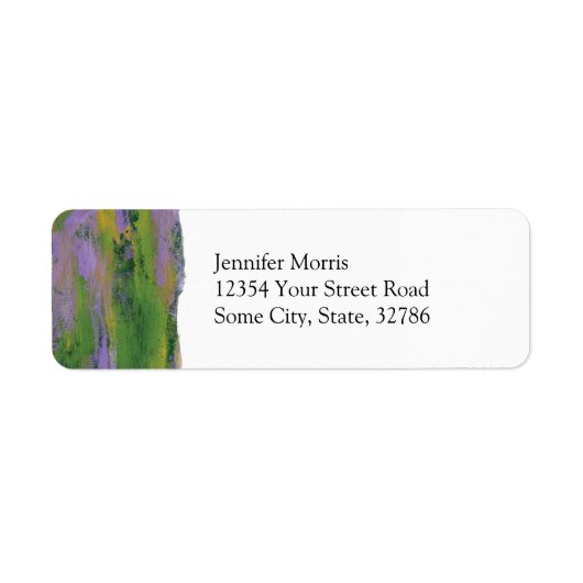 Abstract schilderen 51 "Bliss Etiket (Voorkant)