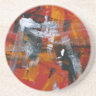 Abstract Schilderen 57 Schudden omhoog Zandsteen Onderzetter