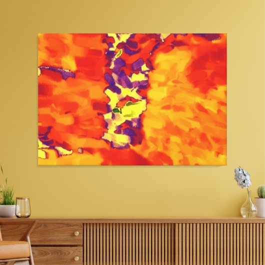 Abstract schilderen | Abstract artikel 15 Canvas Afdruk (Insitu (Woonkamer))