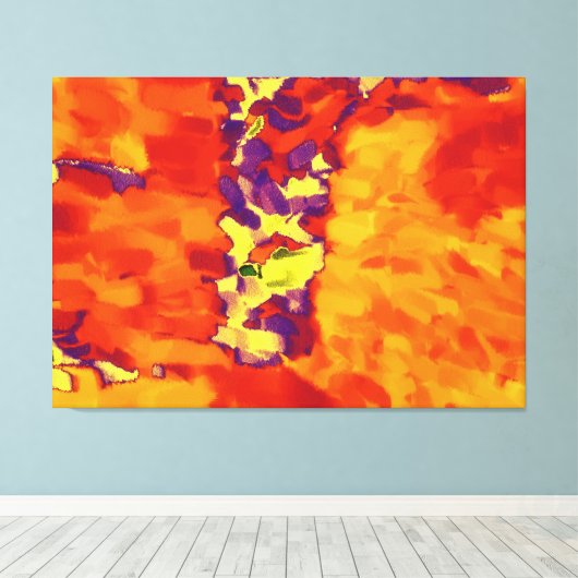 Abstract schilderen | Abstract artikel 15 Canvas Afdruk (Insitu (Houten vloer))