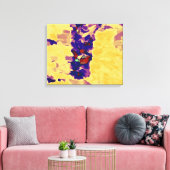 Abstract schilderen | Abstract artikel 16 Canvas Afdruk (Insitu (Woonkamer))
