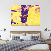 Abstract schilderen | Abstract artikel 16 Canvas Afdruk (Insitu (Slaapkamer))