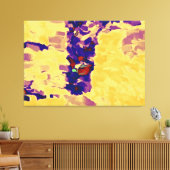 Abstract schilderen | Abstract artikel 16 Canvas Afdruk (Insitu (Woonkamer))