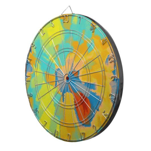 Abstract schilderen | Abstract artikel 16 Dartbord (Voorkant Rechts)