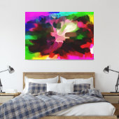 Abstract schilderen | Abstract artikel 17 Canvas Afdruk (Insitu (Slaapkamer))