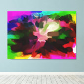Abstract schilderen | Abstract artikel 17 Canvas Afdruk (Insitu (Houten vloer))