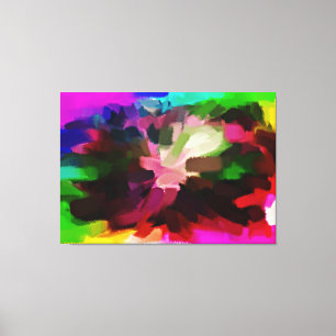 Abstract schilderen   Abstract artikel 17 Canvas Afdruk