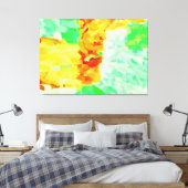 Abstract schilderen | Abstract artikel 18 Canvas Afdruk (Insitu (Slaapkamer))