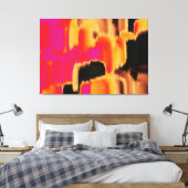 Abstract schilderen | Abstract artikel 21 Canvas Afdruk (Insitu (Slaapkamer))