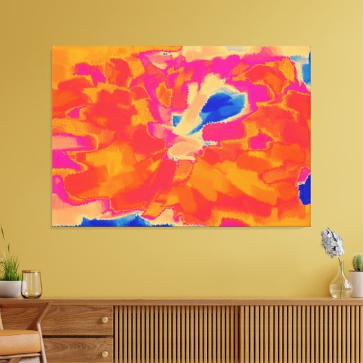 Abstract schilderen | Abstract artikel 23 Canvas Afdruk (Insitu (Woonkamer))