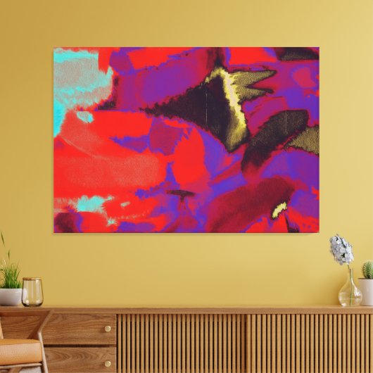 Abstract schilderen | Abstract artikel 27 Canvas Afdruk (Insitu (Woonkamer))