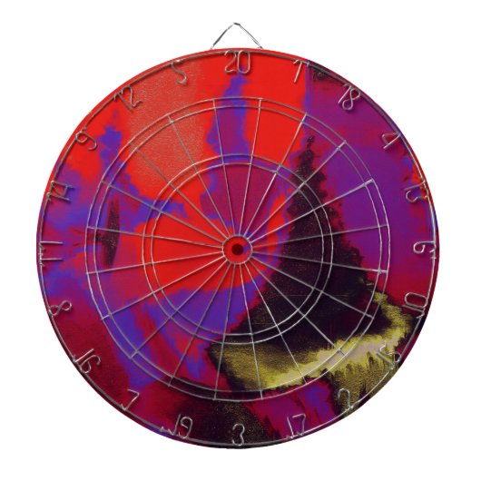 Abstract schilderen | Abstract artikel 27 Dartbord (Voorkant)