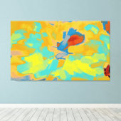 Abstract schilderen | Abstract artikel 7 Canvas Afdruk (Insitu (Houten vloer))