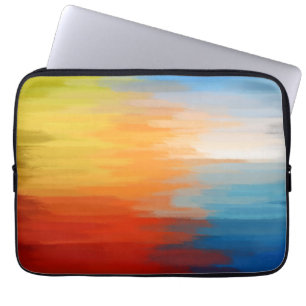 Abstract schilderen   Abstract kleurrijk artikel 1 Laptop Sleeve