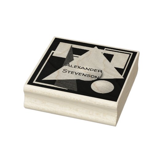 abstract schilderen, abstractie, groen en zwart rubberstempel (Stempel)