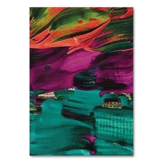 Abstract schilderen Acryl Kaart (Achterkant)