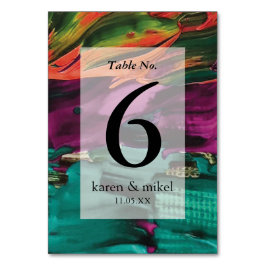 Abstract schilderen Acryl Kaart