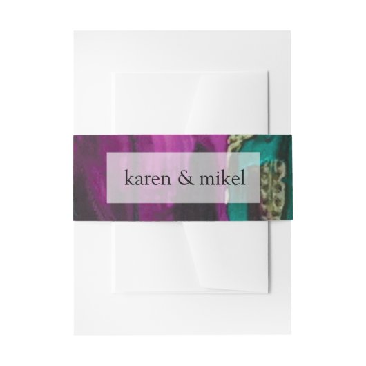 Abstract schilderen Acrylbuizen voor het uitnodige Uitnodigingen Wikkel (Voorkant Voorbeeld)