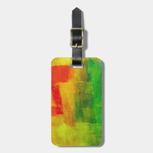 Abstract schilderen bagagelabel (Voorkant verticaal)