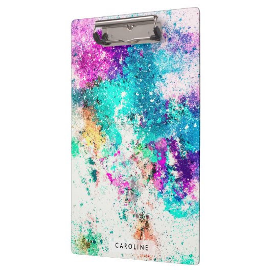 Abstract schilderen bevestigen klembord (Links)