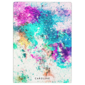 Abstract schilderen bevestigen klembord (Achterkant)