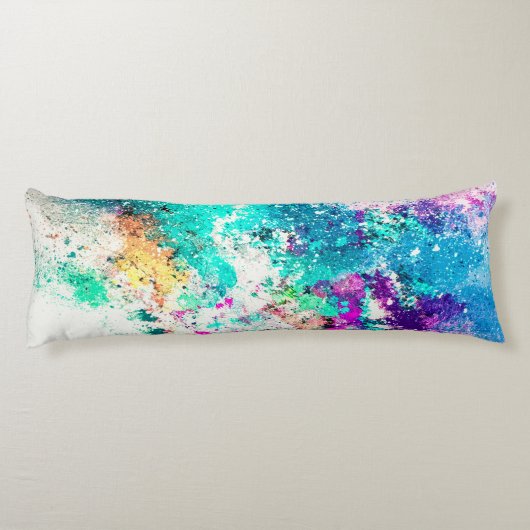 Abstract schilderen bevestigen lichaamskussen (Achterkant)