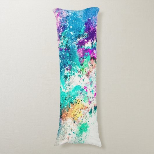 Abstract schilderen bevestigen lichaamskussen (Voorkant Verticaal)