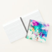 Abstract schilderen bevestigen notitieboek (Binnen)