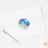 Abstract schilderen bevestigen ronde sticker (Envelop)