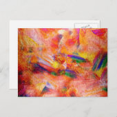 Abstract schilderen Binnenste zonsondergang Briefkaart (Voorkant / Achterkant)