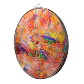 Abstract schilderen Binnenste zonsondergang Dartbord (Voorkant Rechts)