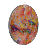 Abstract schilderen Binnenste zonsondergang Dartbord (Voorkant Links)
