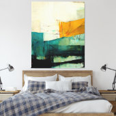 Abstract schilderen "Blest Waters". canvas afdruk (Insitu (Slaapkamer))