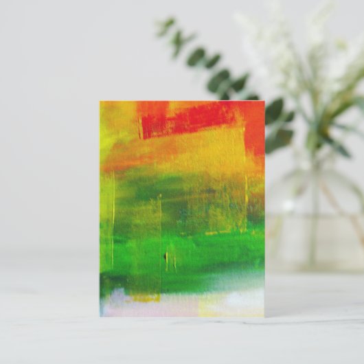 Abstract schilderen briefkaart (Staand voorkant)
