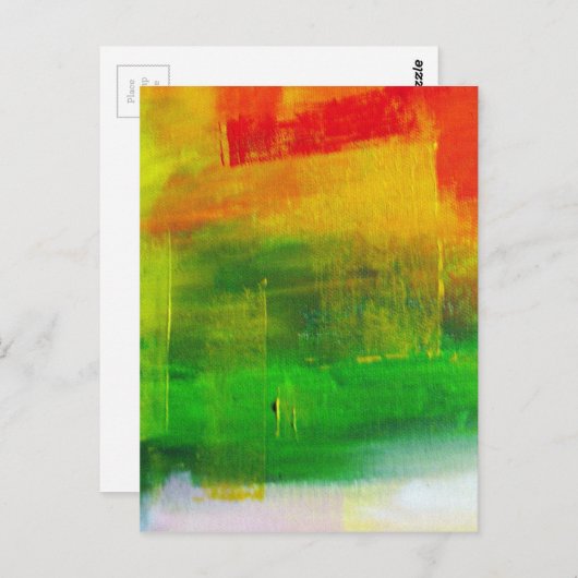 Abstract schilderen briefkaart (Voorkant / Achterkant)