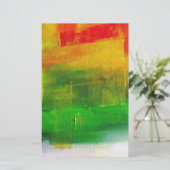 Abstract schilderen briefpapier (Staand voorkant)