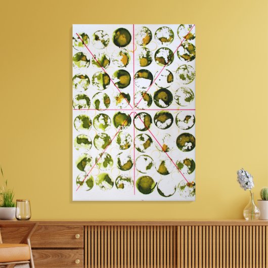 Abstract schilderen canvas afdruk (Insitu (Woonkamer))