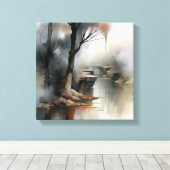 Abstract schilderen canvas afdruk (Insitu (Houten vloer))