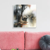 Abstract schilderen canvas afdruk (Insitu (Woonkamer))