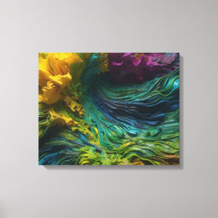 Abstract schilderen canvas afdruk