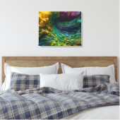 Abstract schilderen canvas afdruk (Insitu (Slaapkamer))