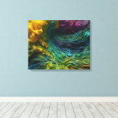 Abstract schilderen canvas afdruk (Insitu (Houten vloer))