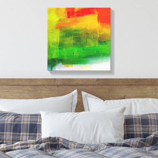Abstract schilderen canvas afdruk (Insitu (Slaapkamer))