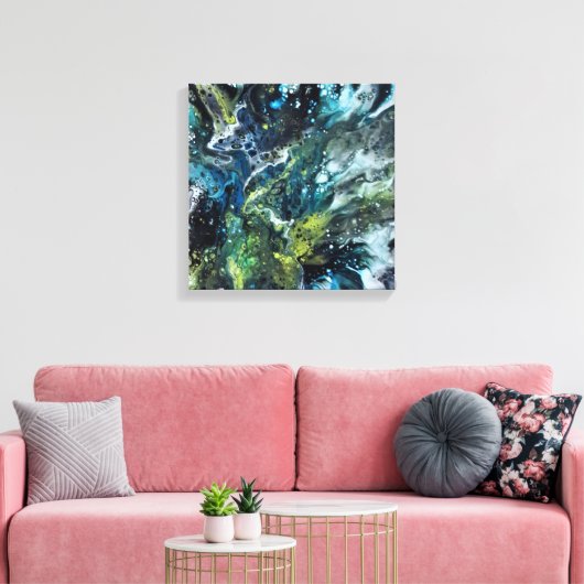 Abstract schilderen. canvas afdruk (Insitu (Woonkamer))