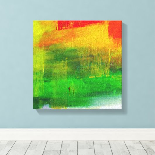 Abstract schilderen canvas afdruk (Insitu (Houten vloer))